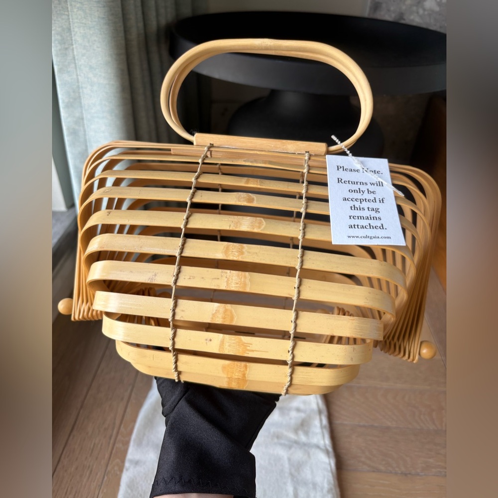 Cult Gaia Lilleth Natural Bamboo Bag - Picture 4 of 16